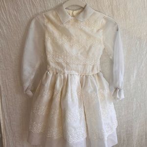 Vintage Ivory L'enfant 4T Girl's Dress